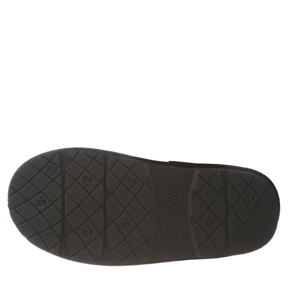 BEARPAW Slippers Loki II Sheepskin Fur Lined Black, Size 5 - Picture 8 of 8